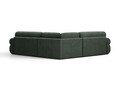 Coltar simetric 5 locuri, Ophelia, Micadoni Home, 259x259x84 cm, tesatura structurata, verde muschi