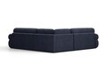 Coltar simetric 5 locuri, Ophelia, Micadoni Home, 259x259x84 cm, tesatura structurata, albastru navy