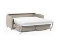 Canapea extensibila 3 locuri, Simo, Micadoni Home, 184x102x95 cm, tesatura structurata, bej sand