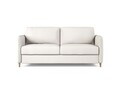 Canapea extensibila 3 locuri, Simo, Micadoni Home, 184x102x95 cm, tesatura structurata, alb