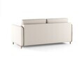 Canapea extensibila 3 locuri, Simo, Micadoni Home, 184x102x95 cm, tesatura structurata, alb