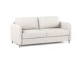 Canapea extensibila 3 locuri, Simo, Micadoni Home, 184x102x95 cm, tesatura structurata, alb