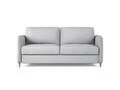 Canapea extensibila 3 locuri, Simo, Micadoni Home, 184x102x95 cm, tesatura structurata, gri deschis