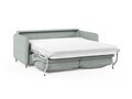Canapea extensibila 3 locuri, Simo, Micadoni Home, 184x102x95 cm, tesatura structurata, verde menta