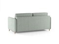Canapea extensibila 3 locuri, Simo, Micadoni Home, 184x102x95 cm, tesatura structurata, verde menta