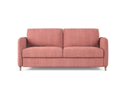 Canapea extensibila 3 locuri, Simo, Micadoni Home, 184x102x95 cm, tesatura structurata, rosu