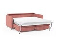 Canapea extensibila 3 locuri, Simo, Micadoni Home, 184x102x95 cm, tesatura structurata, rosu