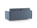 Canapea extensibila 3 locuri, Simo, Micadoni Home, 184x102x95 cm, tesatura structurata, albastru inchis