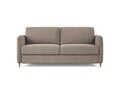 Canapea extensibila 3 locuri, Simo, Micadoni Home, 184x102x95 cm, tesatura structurata, maro deschis