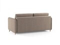 Canapea extensibila 3 locuri, Simo, Micadoni Home, 184x102x95 cm, tesatura structurata, maro deschis