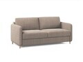 Canapea extensibila 3 locuri, Simo, Micadoni Home, 184x102x95 cm, tesatura structurata, maro deschis