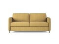 Canapea extensibila 3 locuri, Simo, Micadoni Home, 184x102x95 cm, tesatura structurata, galben