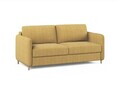 Canapea extensibila 3 locuri, Simo, Micadoni Home, 184x102x95 cm, tesatura structurata, galben
