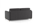 Canapea extensibila 3 locuri, Simo, Micadoni Home, 184x102x95 cm, tesatura structurata, negru