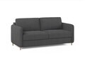 Canapea extensibila 3 locuri, Simo, Micadoni Home, 184x102x95 cm, tesatura structurata, negru