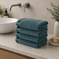 Set prosoape, L'essentiel Maison, Higher, 60% Bumbac/40% Bambus, Verde inchis