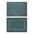 Set covorase de baie, L'essentiel Maison, Eminent, 60% Bumbac/40% Bambus, Verde inchis