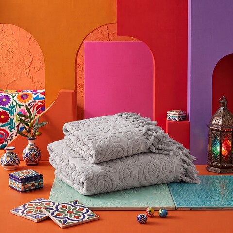Set prosoape, L'essentiel Maison, Hera, Gri