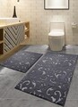 Set covorase de baie, L'essentiel Maison, Elena, Gri inchis