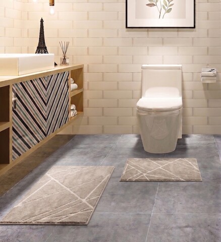 Set covorase de baie, L'essentiel Maison, Ista, Bej