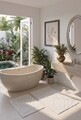 Set covorase de baie, L'essentiel Maison, Ista, Ecru