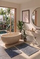Set covorase de baie, L'essentiel Maison, Joel, Gri inchis