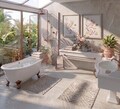 Set covorase de baie, L'essentiel Maison, Ojin, Bej