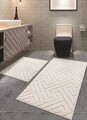 Set covorase de baie, L'essentiel Maison, Ojin, Ecru