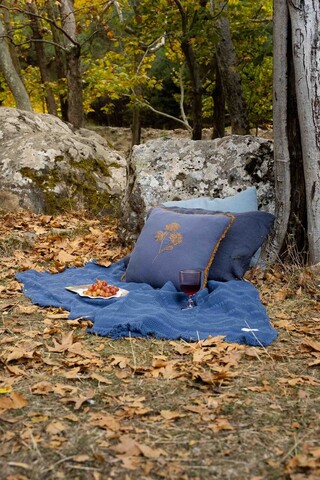 Patura, L'essentiel Maison, Mira, AMESTEC DE BUMBAC ȘI TENCEL, Denim