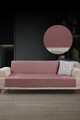 Cuvertura de pat, L'essentiel Maison, 2M Baglamasiz, Bumbac, Rosu claret