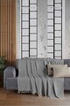 Cuvertura de pat, L'essentiel Maison, 2M, Bumbac, Antracit