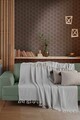 Cuvertura de pat, L'essentiel Maison, 2M, Bumbac, Gri