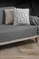 Cuvertura de pat, L'essentiel Maison, 3M Baglamasiz, Bumbac, Negru