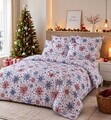 Lenjerie de pat pentru o persoana 2 piese, L'essentiel Maison, Snowfall, Bumbac;Poliester, Multicolor