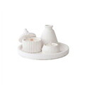 Set de lumanari, 1286 HC, BETON, Alb