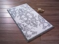 Covoras de baie Shabby Damask, Confetti, 80x140 cm, gri