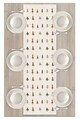 Traversa de masa, Artrunchrst-411, 40x135 cm, Poliester, Multicolor