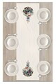 Traversa de masa, Artrunchrst-507, 40x135 cm, Poliester, Multicolor