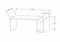 Masuta de cafea, Hanah Home, Memo, 86.8x32.4x50 cm, Nuc Venezia