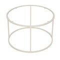 Masuta de cafea, Hanah Home, Beige-Trs-80-Nrd-Srk, Sticla temperata, Bej