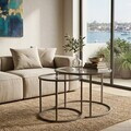 Set masute de cafea, Hanah Home, Grey-Trs-60-42-Nrd-Srk, Gri