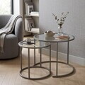 Set masute de cafea, Hanah Home, Grey-Trs-60-42-Nrd-Srk, Gri