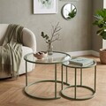 Set masute de cafea, Hanah Home, Mint-Trs-60-42-Nrd-Srk, Verde menta