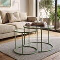 Set masute de cafea, Hanah Home, Mint-Trs-60-42-Nrd-Srk, Verde menta