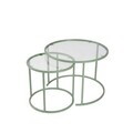 Set masute de cafea, Hanah Home, Mint-Trs-60-42-Nrd-Srk, Verde menta