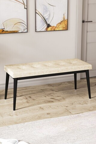 Banca, Hanah Home, Pera Bench, Crem/Negru