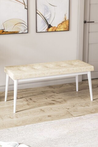 Banca, Hanah Home, Pera Bench, Crem/Alb