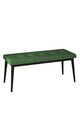 Banca, Hanah Home, Pera Bench, Verde kaki / Negru