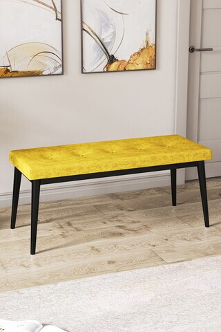 Banca, Hanah Home, Pera Bench, Mustar / Negru