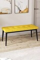 Banca, Hanah Home, Pera Bench, Mustar / Negru